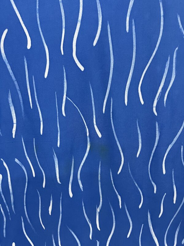 Cotton Viscose Batik in Deep Blue - Image 2