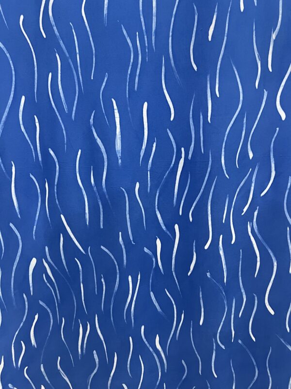 Cotton Viscose Batik in Deep Blue - Image 3